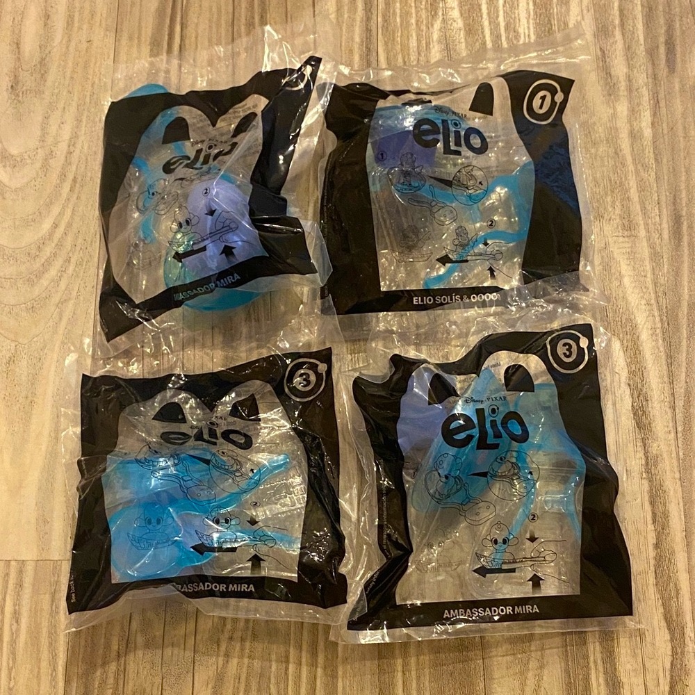 **SET OF x4** (ELIO) McDonald's Toys